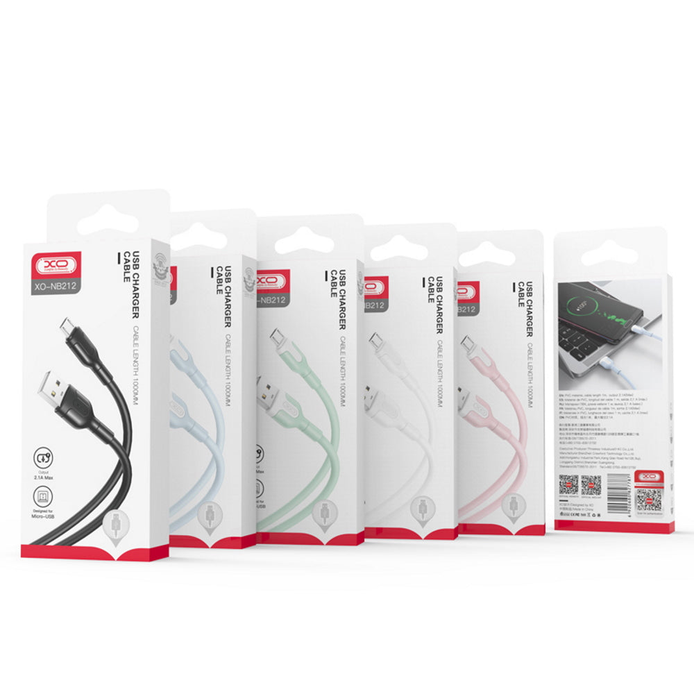 XO NB212 USB-C kabel 1 m 2,1A bel