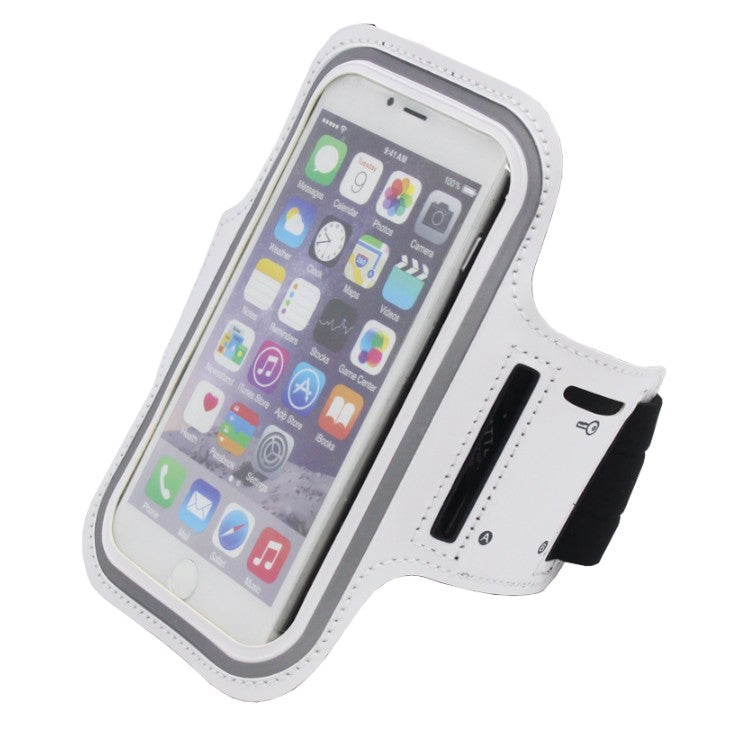 Športna torbica za na roko Armband 4.5''-7'', bela – Infostyle