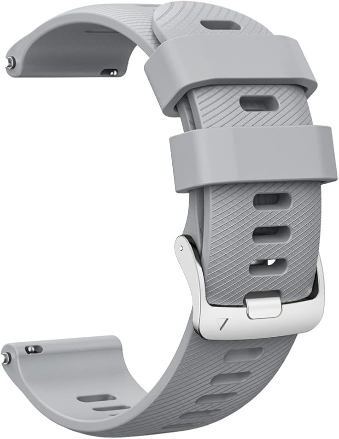 ANBEST silikonski remen 18 mm za Garmin Vivoactive 4S / Forerunner 255S / 265S / Venu 2S – sivi