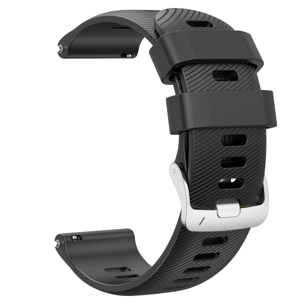 Silikonski remen za sat Garmin 18mm – Forerunner 255S, 265S, Vivoactive 4S, Venu 2S | crna