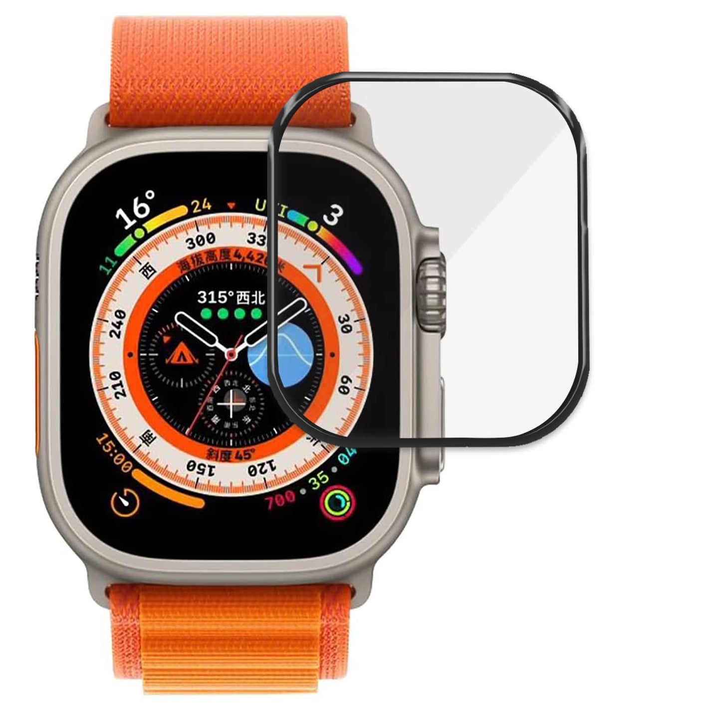 Zaštitno staklo za Apple Watch Ultra / Ultra 2 – Potpuna zaštita zaslona
