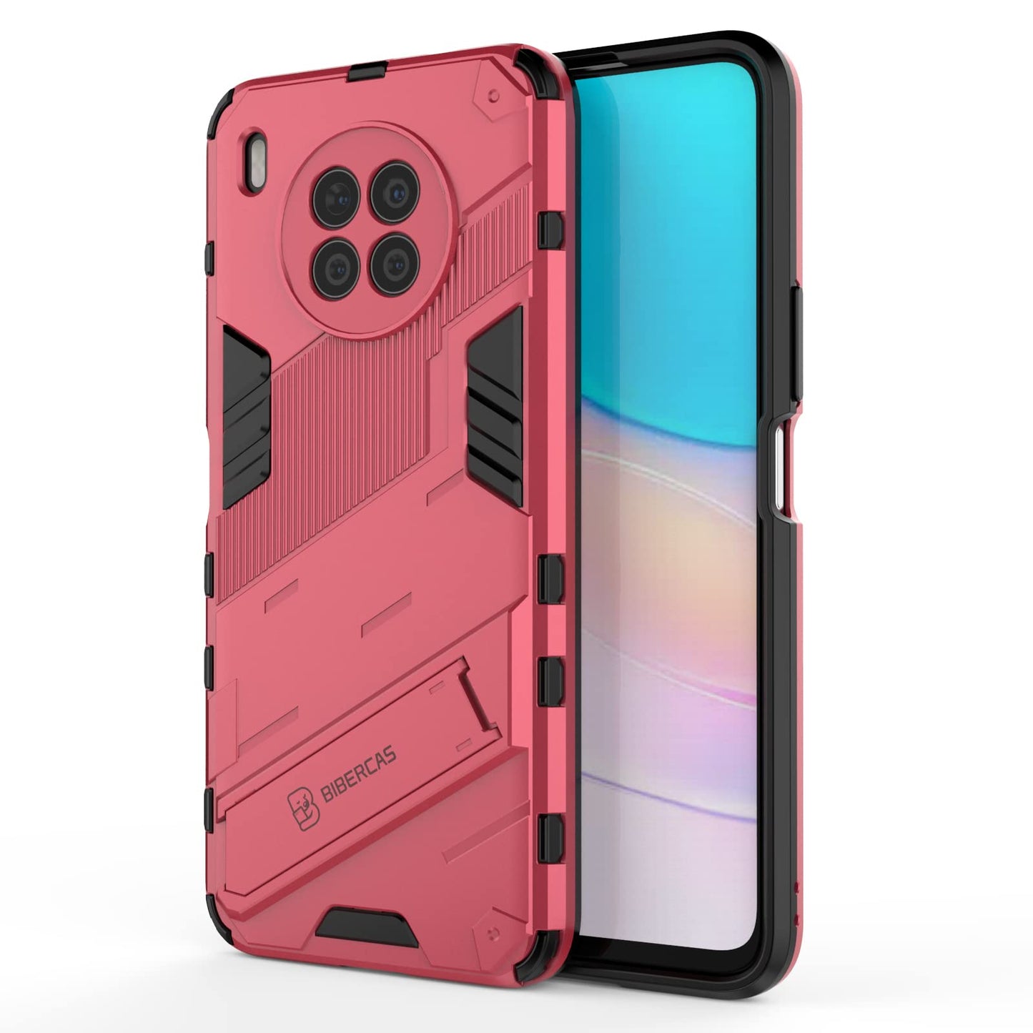 hibridni-ovitek-giopeuy-stojalo-huawei-nova-8i-honor-50-lite-roza-rdeca