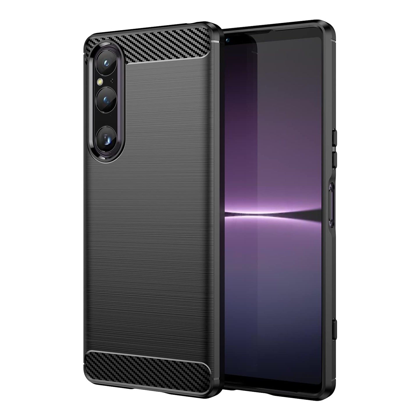 Karbonska maska za Sony Xperia 1 V – crna