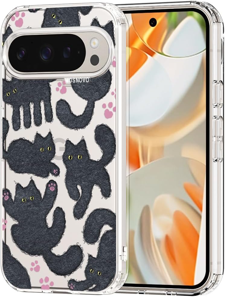 Maska MOSNOVO za Google Pixel 9 Pro XL - Black Cat