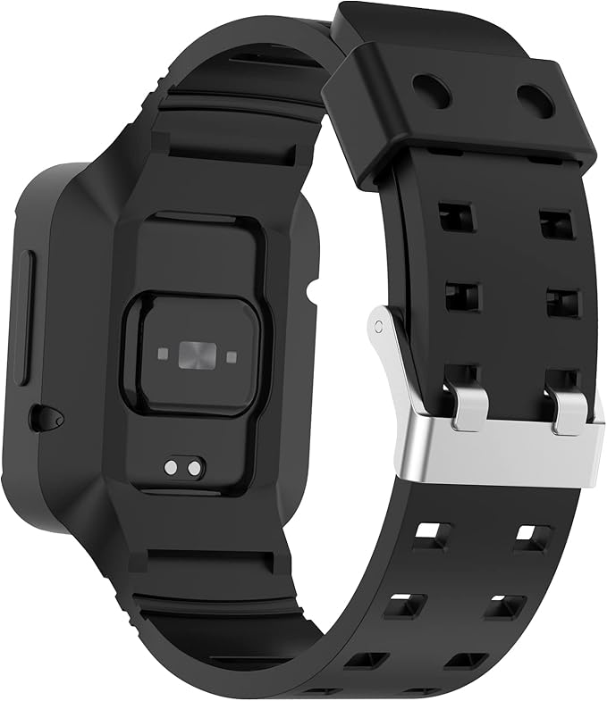 Silikonska zaščita s paščkom za Xiaomi Watch Lite 2 – črna
