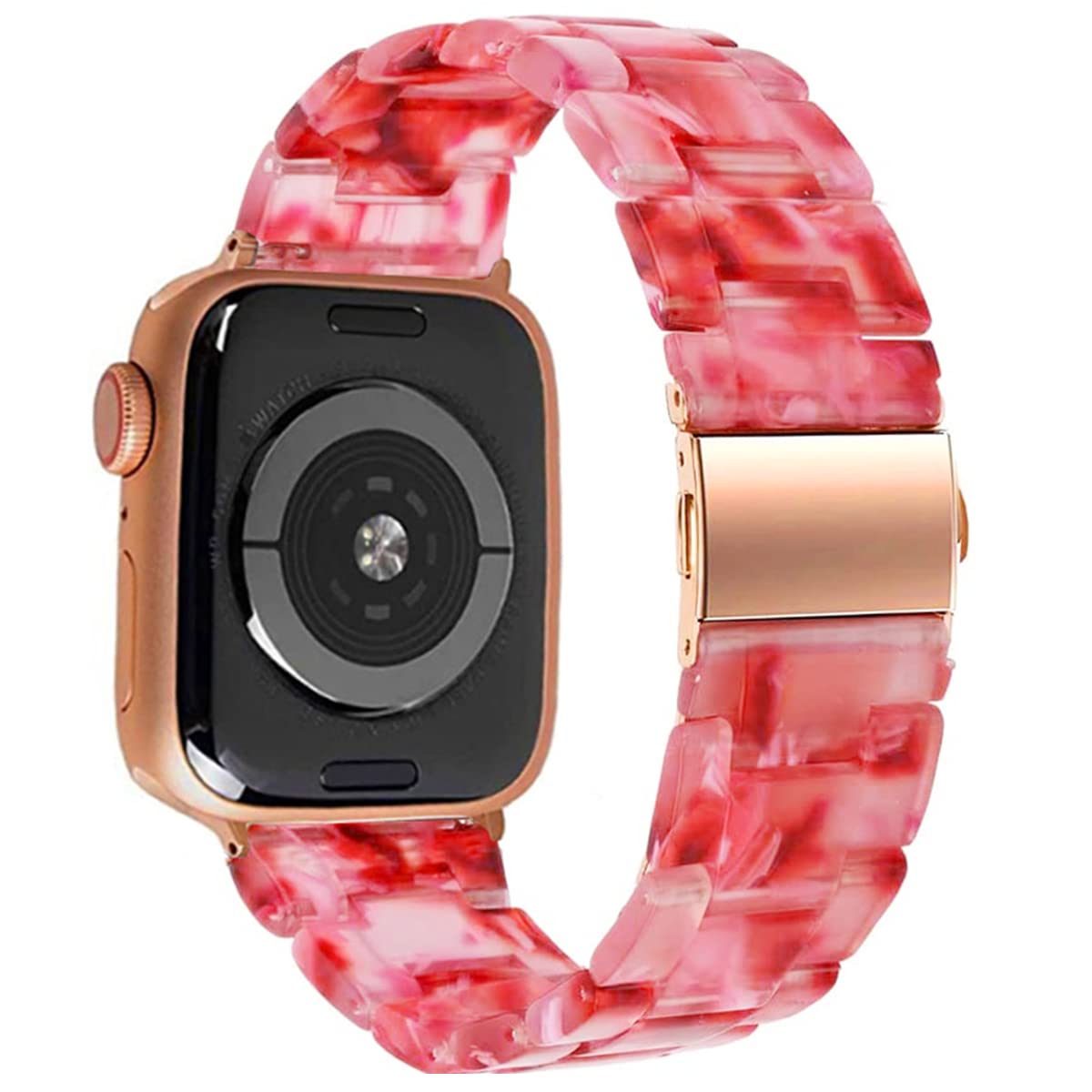 Ženska narukvica od smole za Apple Watch 42/44/45/49 mm – crvena
