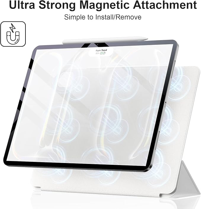 ZtotopCases futrola za iPad Pro 13 (2024) – magnetska, ultratanka, stalak, automatsko spavanje/buđenje, be