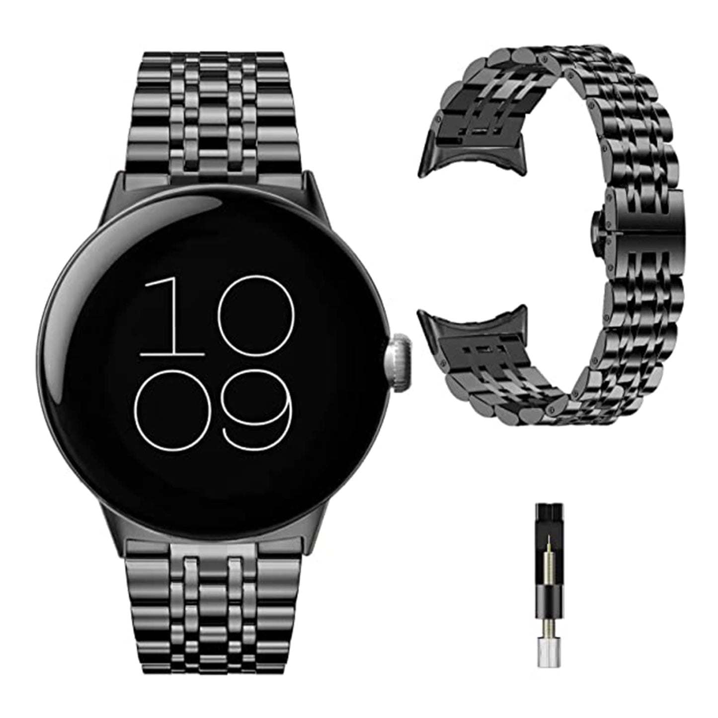 kovinski-pasek-miimall-google-pixel-watch-41mm-crna