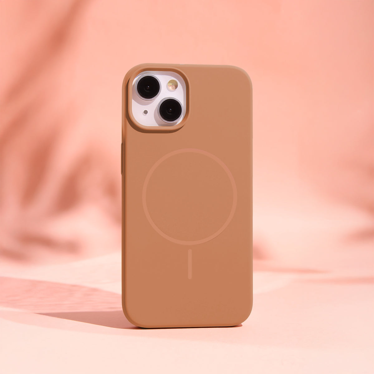 Ovitek za iPhone 17 Pro / 18 Pro, silikonski MagSafe, karamelen