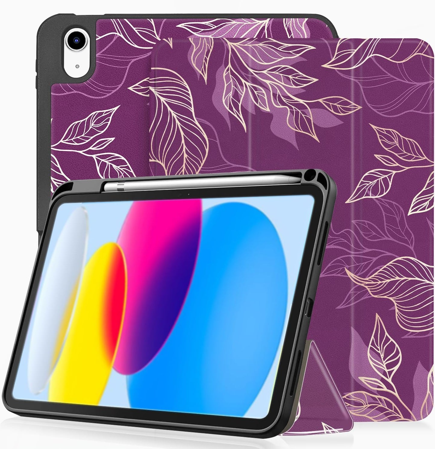 Ovitek za iPad 10 (10,9", 10. generacija 2022) – zlato vijoličen