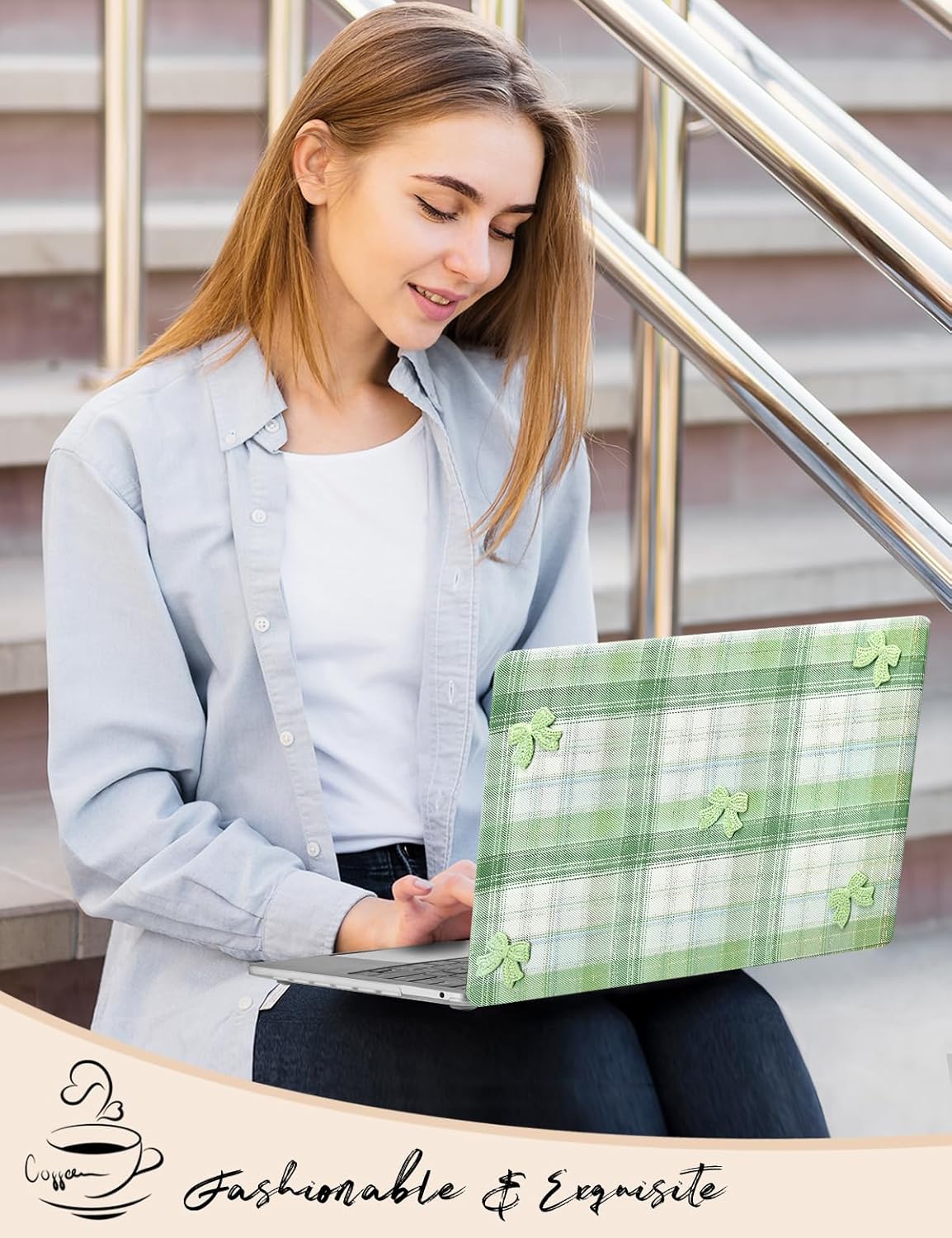 Torbica za prijenosno računalo + prozirna navlaka za tipkovnicu "CA2027-MA" MacBook Air 13 (A2338/A2251/A2289/A2159/A1989/A1708/A1706)