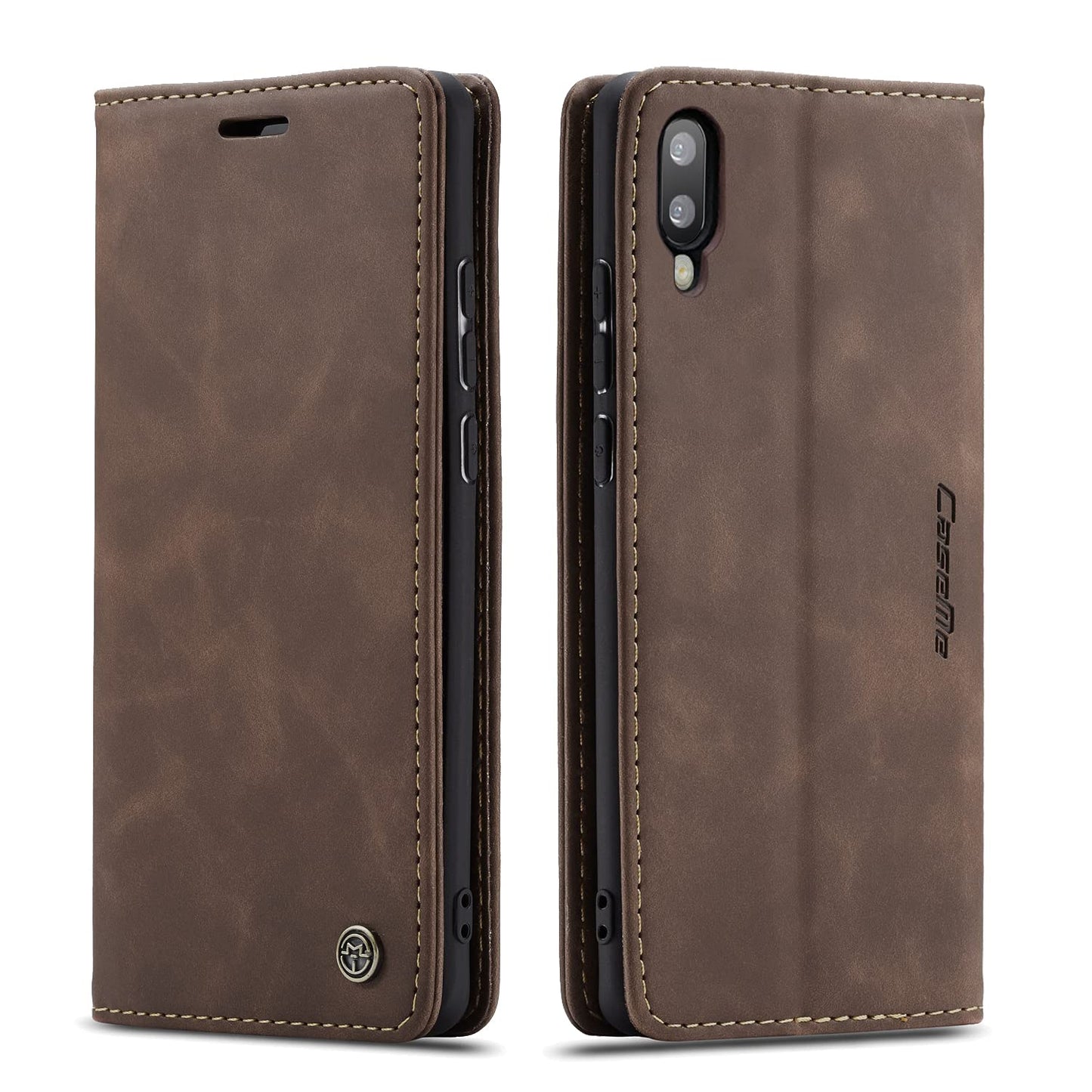 preklopna torbica bigcousin za samsung m10 rjava