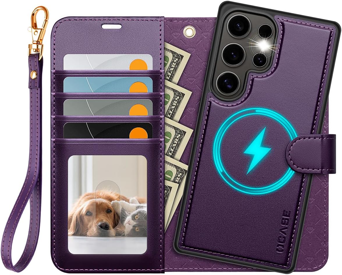 Snemljiv ovitek OCASE za Samsung Galaxy S25 Ultra - temno vijolična