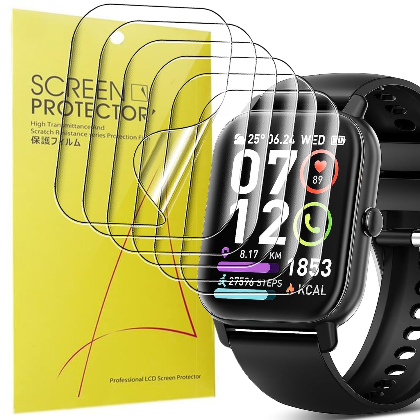 Blueshaweu TPU Zaščitna Folija za Poounur P66E 1.85” – HD Clear Screen Protector (6 kosov)