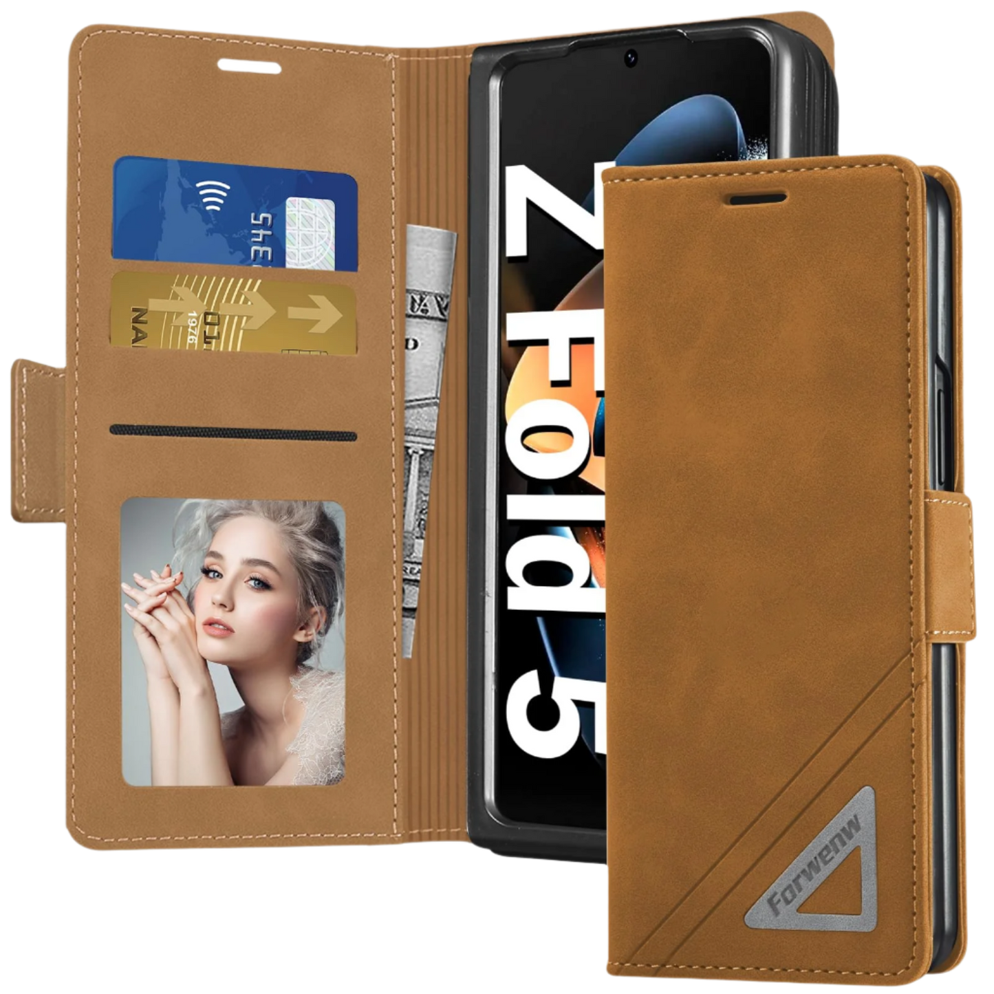 Ovitek za telefon "Neivi" Samsung Galaxy Z Fold 5 – Infostyle – Rjava