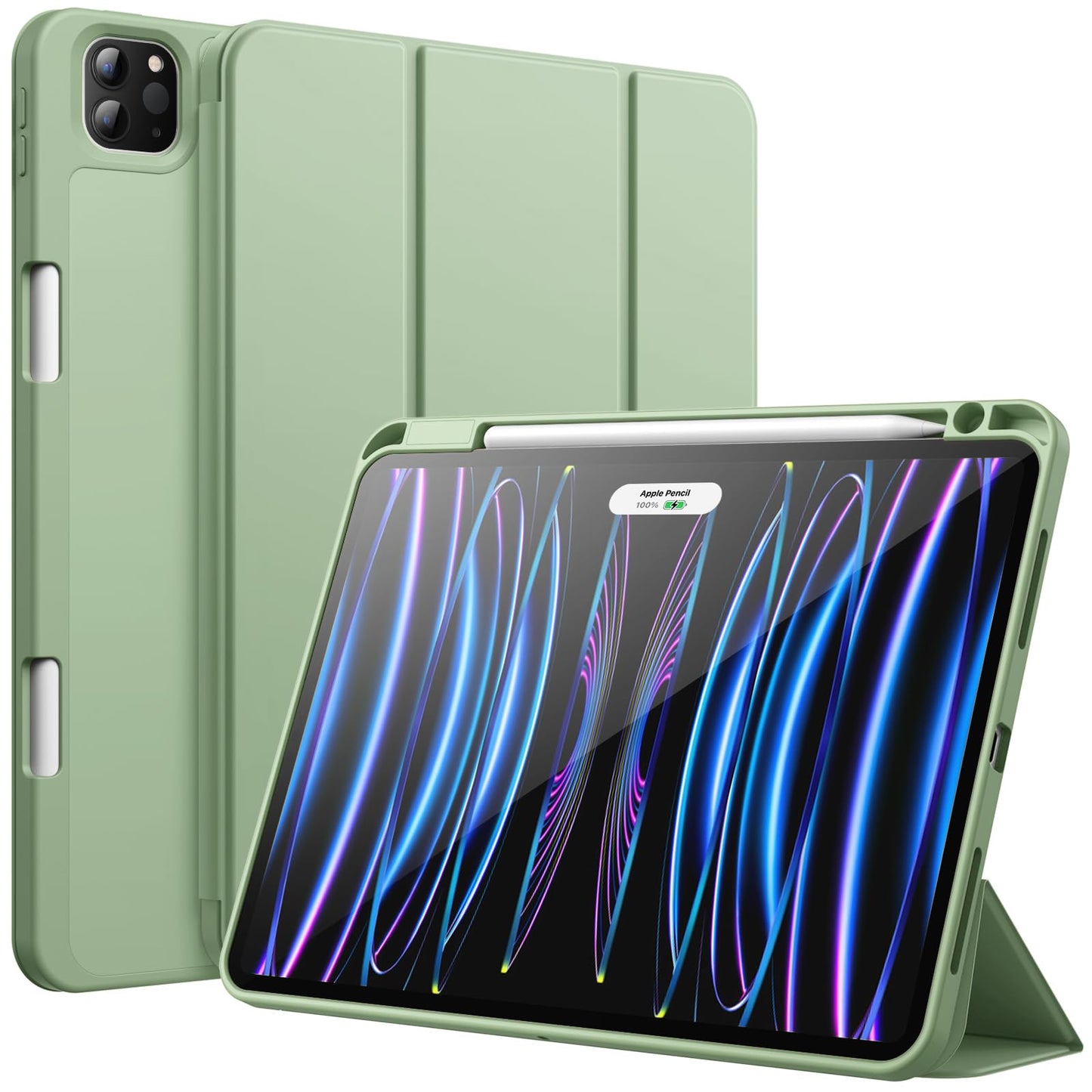 jetech ovitek za ipad pro 11 z drzalom za pisalo svetlo zelena