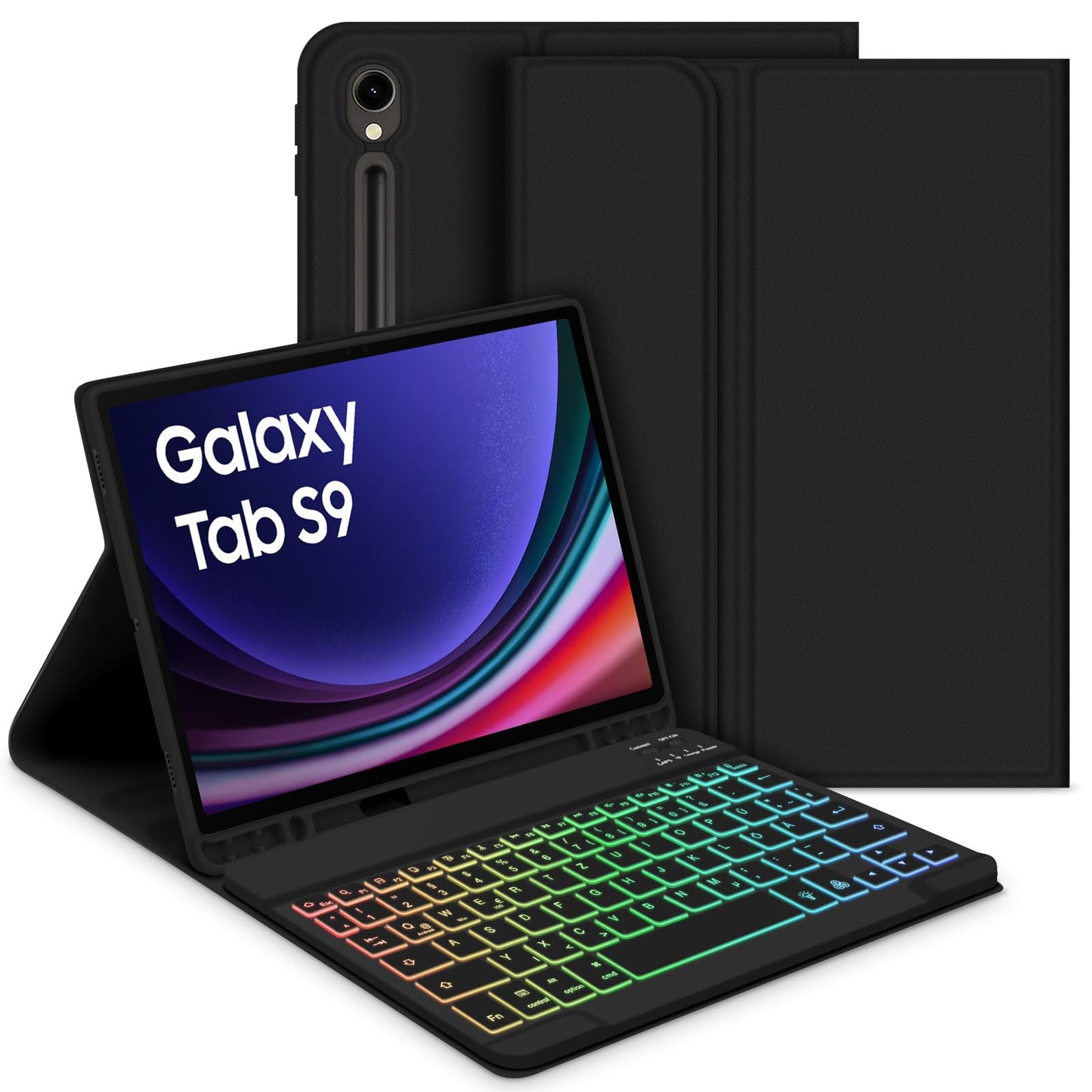 goojodoq ovitek s tipkovnico za samsung galaxy tab s9 11 crna
