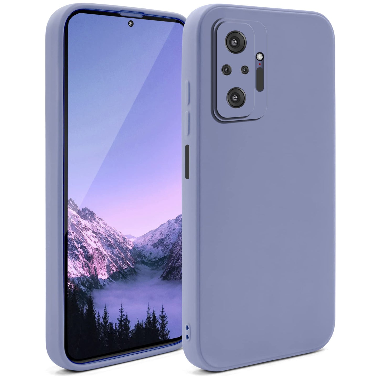Silikonska maska Moozy Minimalist za Xiaomi Redmi Note 10 Pro / Pro Max – plavo-siva, mat TPU
