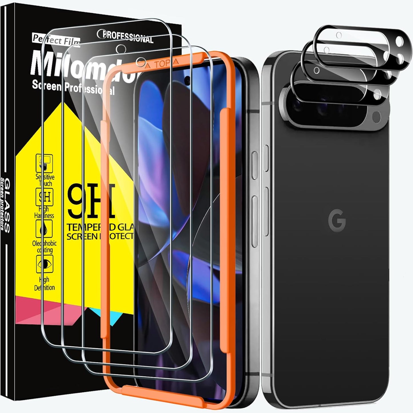 Zaščitno steklo + zaščita kamere za Google Pixel 9 Pro XL (3+3) – 9H kaljeno steklo
