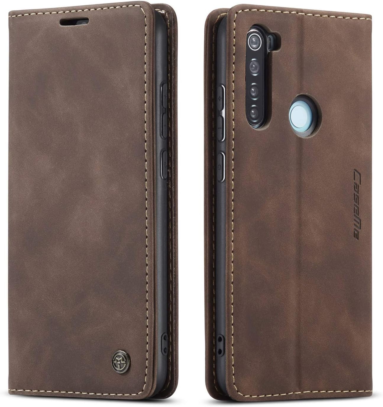 Preklopna torbica Bigcousin za Xiaomi Redmi Note 8 – rjava