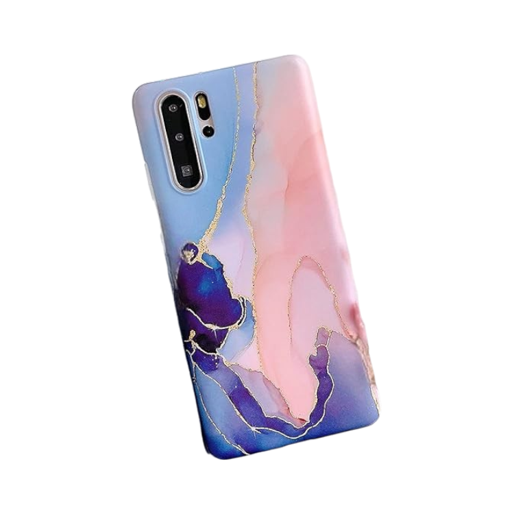 Ovitek "marble" za Huawei P30 Pro, modra – Infostyle – Modra