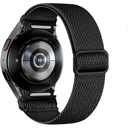 GBPOOT 22 mm najlonski remen za pametne satove (Huawei GT/GT2, Samsung Gear S3, Galaxy Watch 46 mm) - crna