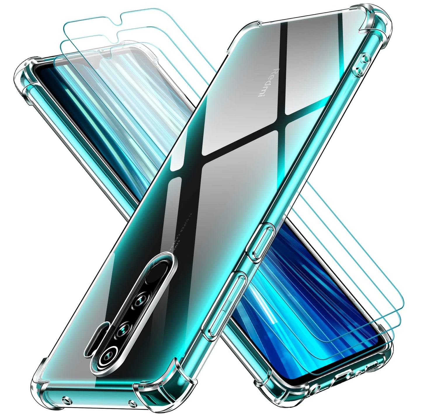 Paket ovitek + 2x zašèitno steklo za Xiaomi Redmi Note 8 Pro