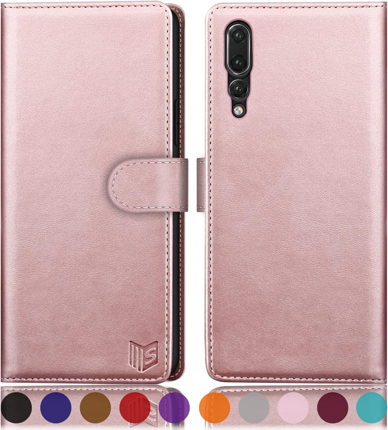 SUANPOT preklopna maskica za Huawei P20 Pro – roza
