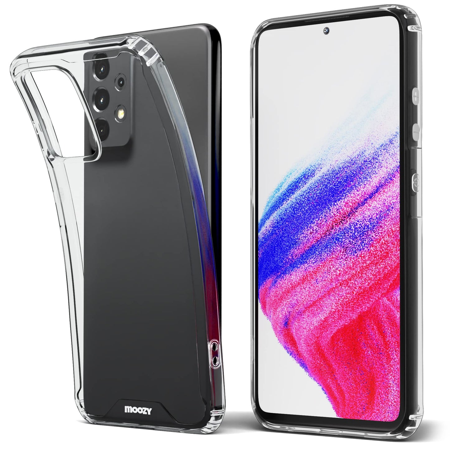 Moozy Xframe ovitek za Samsung Galaxy A53 5G prozoren