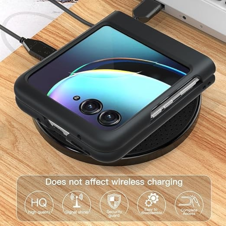 Ovitek "Foluu Shell" za Motorola Razr 40 Ultra, črna