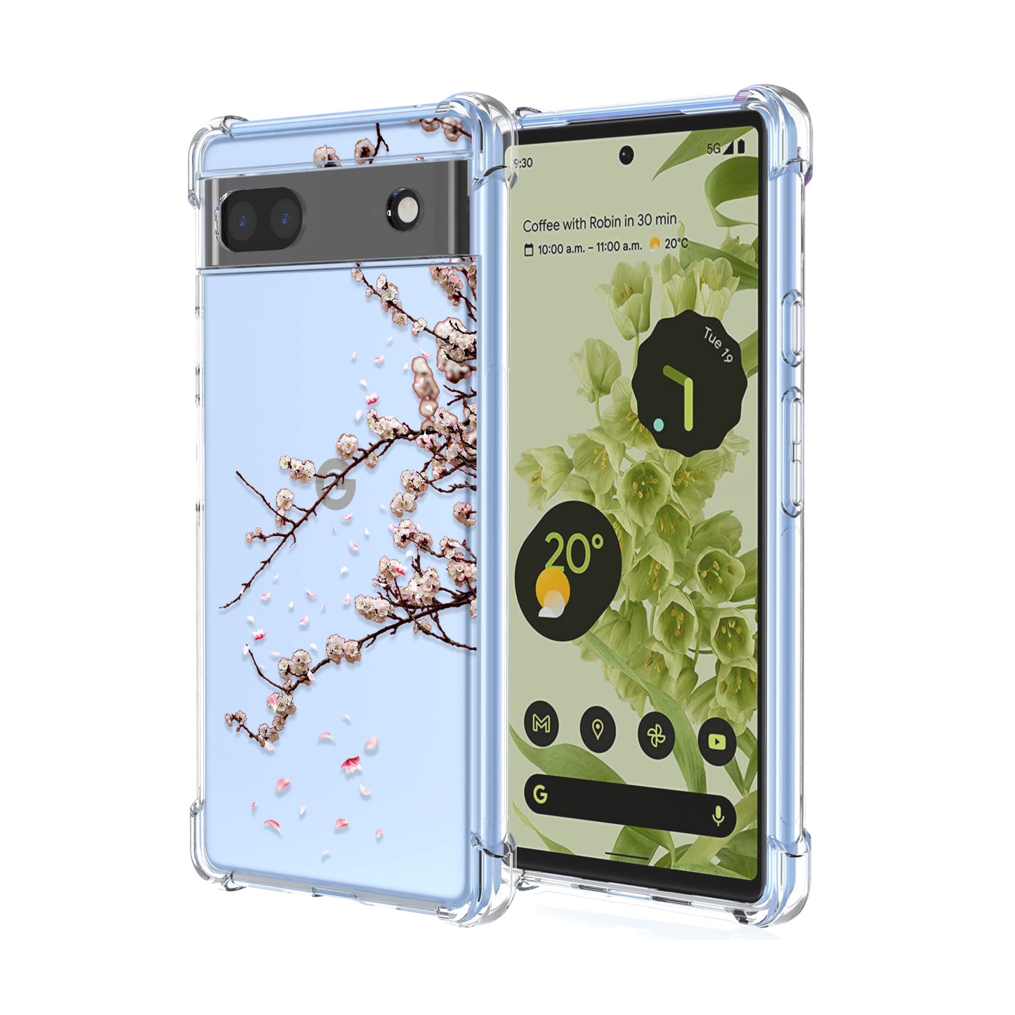 Silikonska maskica Cherry Blossom za Google Pixel 6a