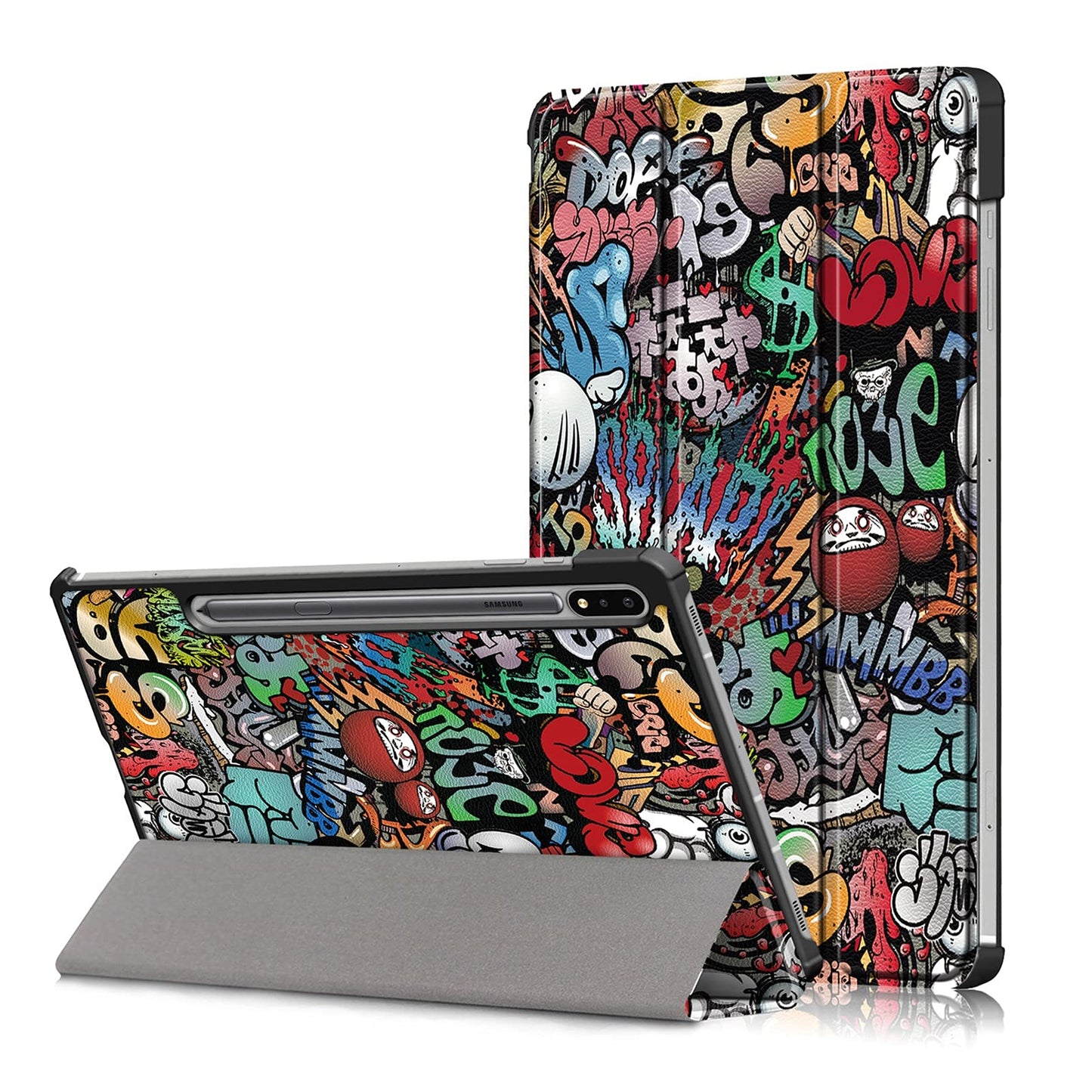 KATUMO ovitek za Samsung Galaxy Tab S8 Plus / S7 FE / S7 Plus 12.4 Graffiti