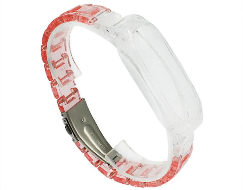 Remen sa zaštitnom futrolom za Xiaomi Smart Band 8 – rozi