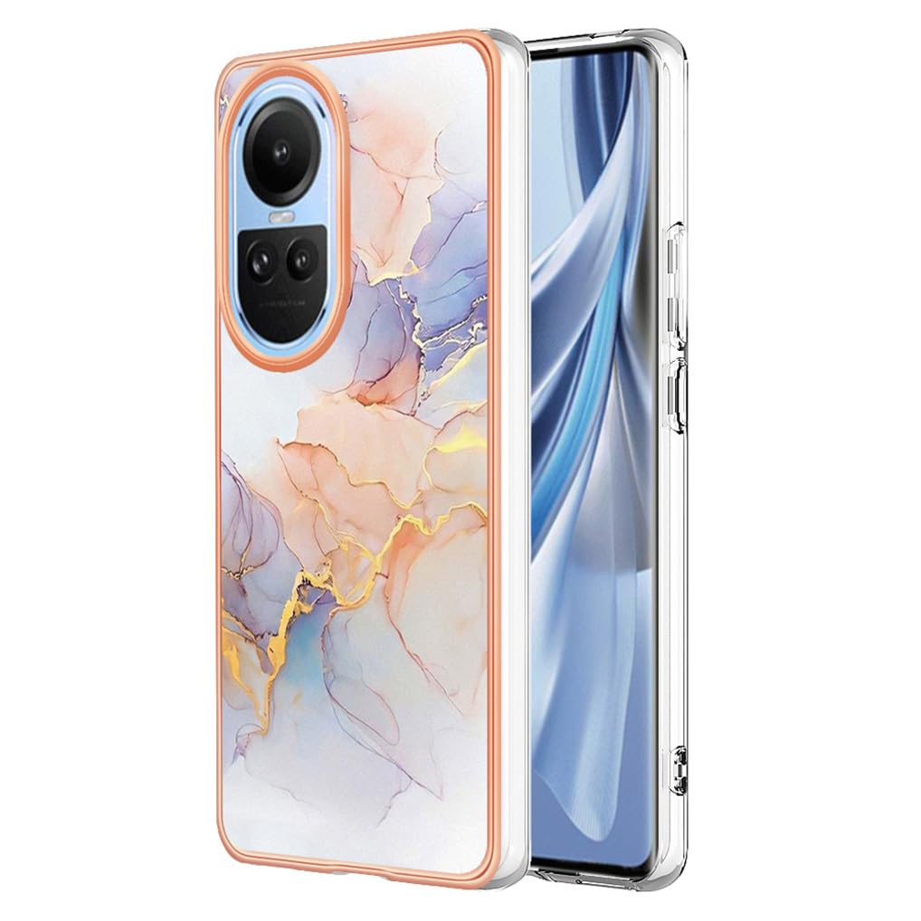 SEAHAI ovitek za Oppo Reno 10 Pro 5G - Barvit TPU zaščitni ovitek z marmornim vzorcem