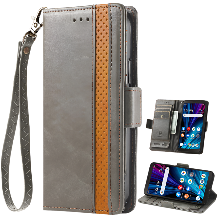 Preklopna torbica za telefon "BAILI" Oscal C30/Oscal C30 Pro – Siva