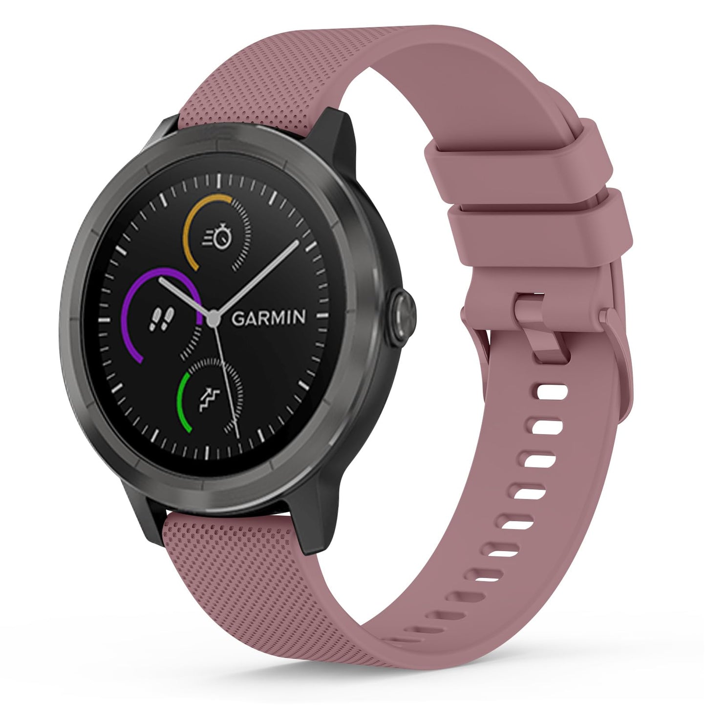 Silikonski pašček za Garmin Vivoactive 3/3 Music/Vivoactive 5/Venu - Smoke Purple