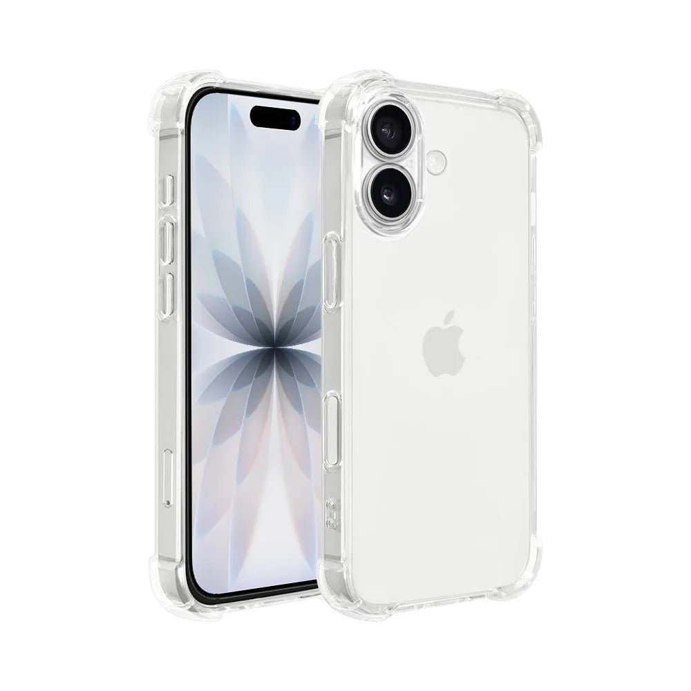 Anti Shock ovitek 1,5 mm za iPhone 17 6,3" - prozoren z veliko odprtino
