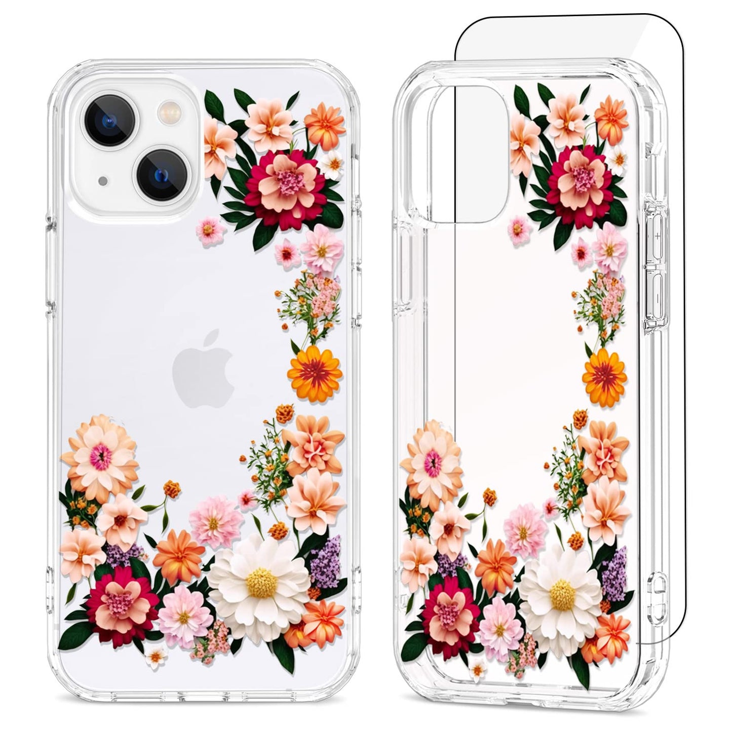 Maska „Garden Party“ + zaštitno staklo za iPhone 13 / 14