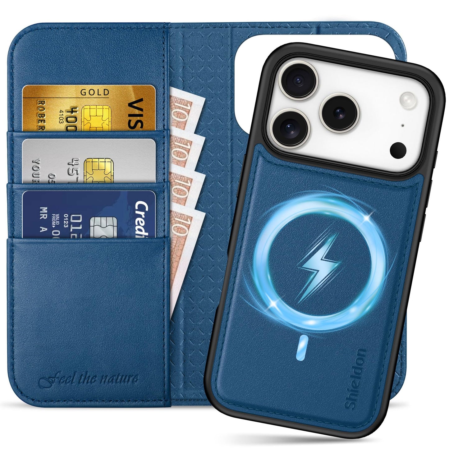 Ovitek-iz-pravega-usnja-SHIELDON-za-iPhone-17-Pro-snemljiva-magnetna-denarnica-modra:Ovitek-SHIELDON-iz-pravega-usnja-za-iPhone-17-Pro-snemljiva-magnetna-denarnica-modra