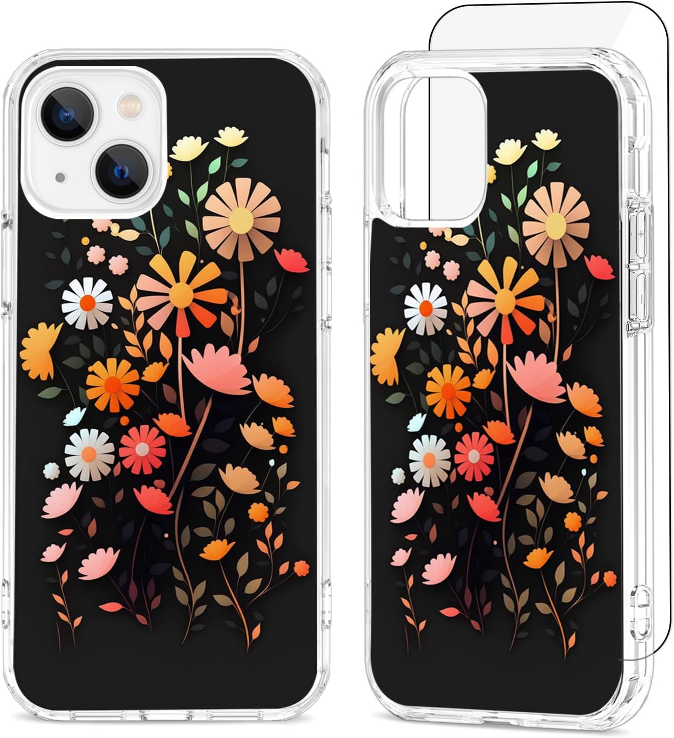 Maska „Little Blossom“ + zaštitno staklo za iPhone 13 / 14