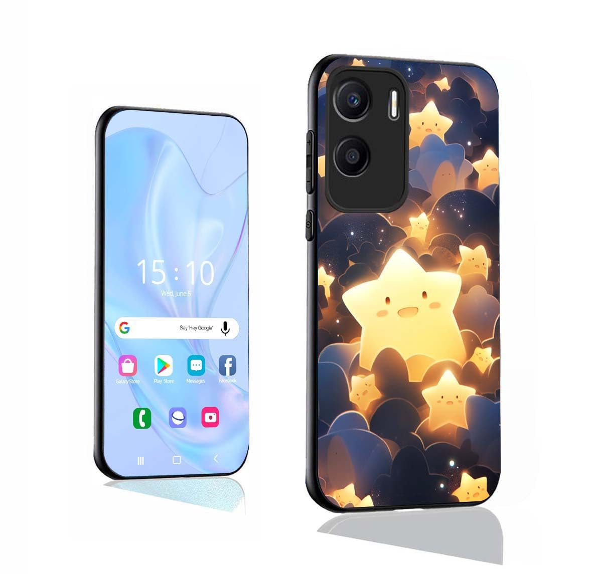 GOKEN Ovitek za Honor 90 Lite 5G – TPU Silikonski Ovitek s Kaljenim Steklom in Elegantnim Vzorcem