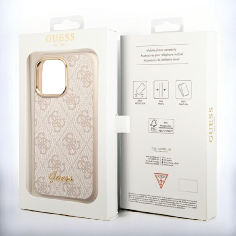 Ovitek Guess "Vintage pink" za iPhone 14 Pro Max (GUHCP14XHG4SHP)