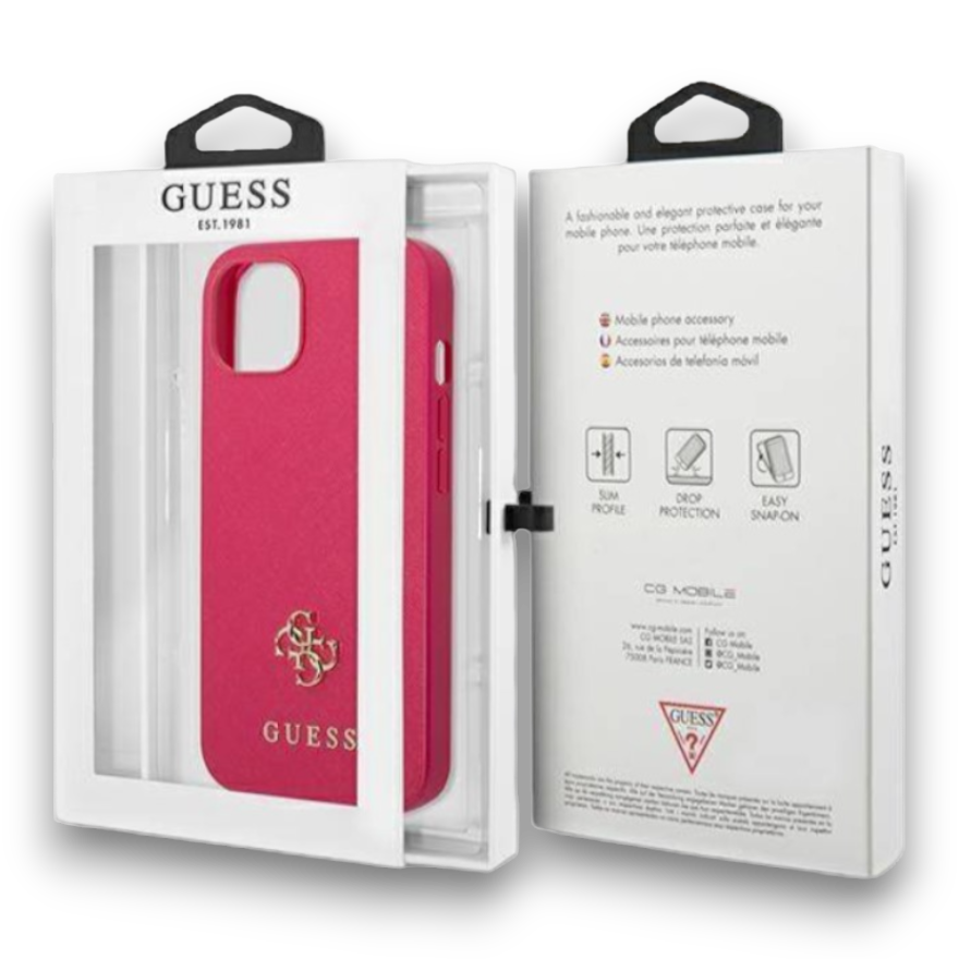 Ovitek Guess "pink mini 3D" za iPhone 13 Pro Max/12 Pro Max (GUHCP13XPS4MF)