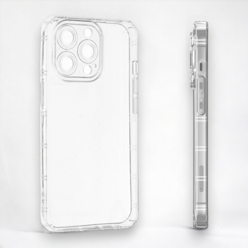 Silikonski ovitek "Armor Antishock" za iPhone 15 Pro - prozorna – Infostyle