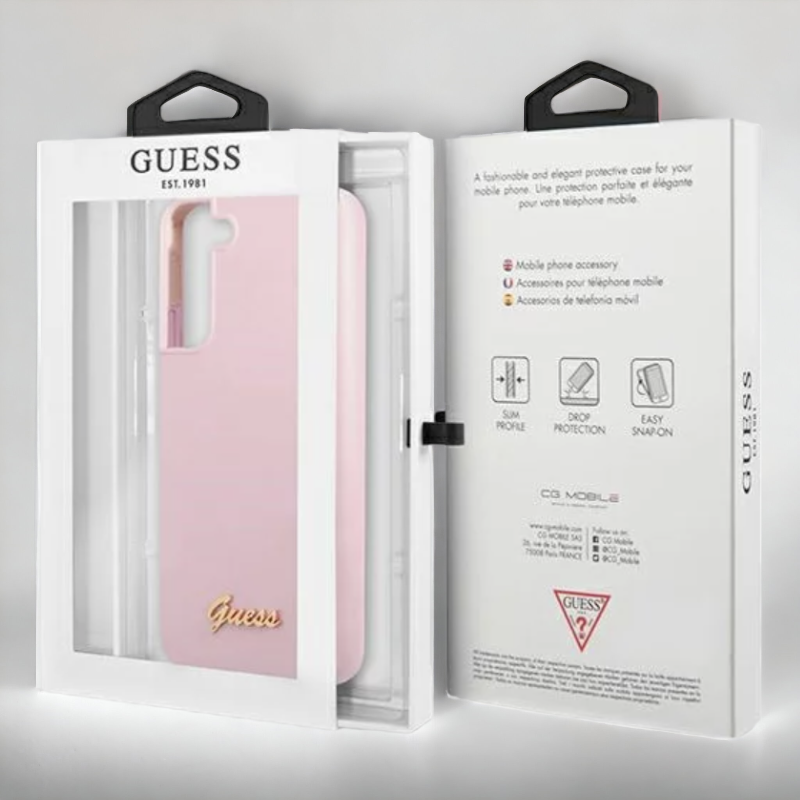 Ovitek Guess "lavender - Metal Logo" za Samsung Galaxy S22 Plus (GUHCS22MLSLMGLA)