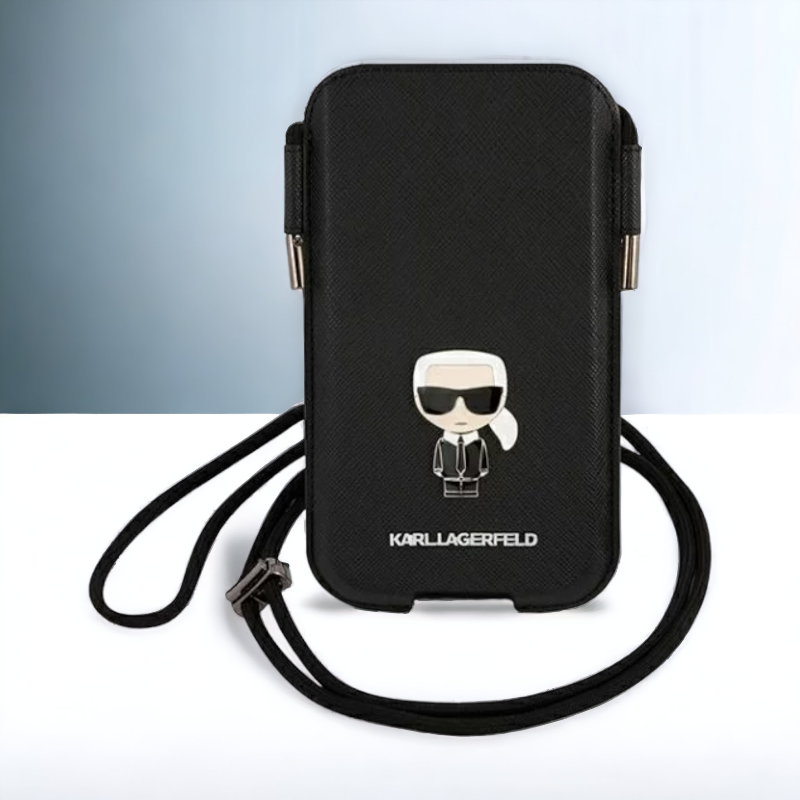 Torbica Karl Lagerfeld "Saffiano Ikonik Karl`s " - 6,7'' (KLHCP12LOPHKMK)