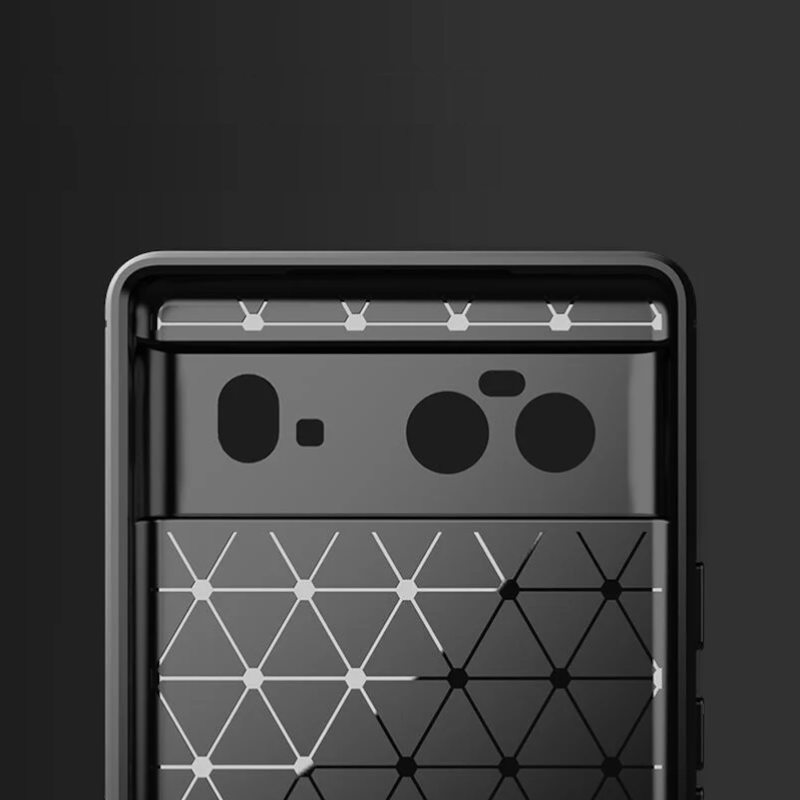 Silikonski ovitek "carbon" za Google Pixel 6 - Črna – Techsuit