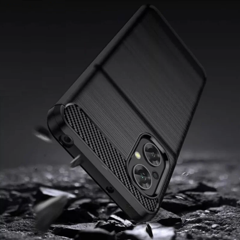 Silikonski ovitek "carbon" za Xiaomi Poco M5 - Črna – Techsuit