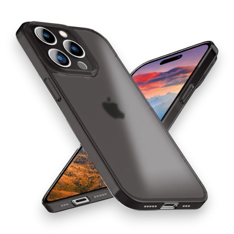 Ovitek "Ultra Space Nalia" za iPhone 15 Pro – Črna / PC + TPU silikon