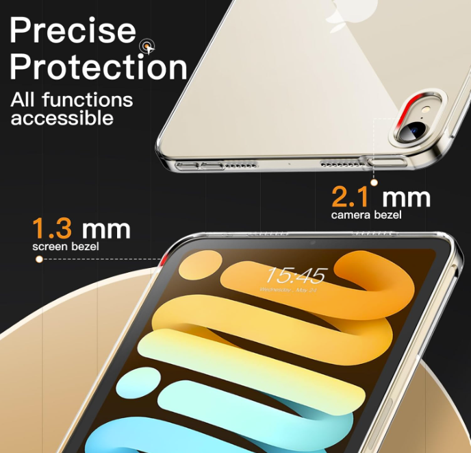 Silikonski ovitek "Slim Shockproof" za tablični računalnik Apple iPad Mini 6 – JETech